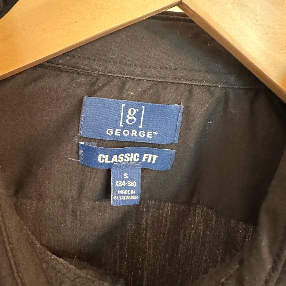 George Men's Black Button-Down Shirt - Picture 4 of 5